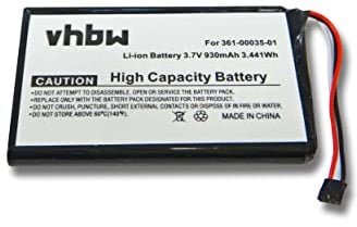vhbw 1x Batterie Remplacement pour Garmin 361-00035-01 pour GPS, Appareil de Navigation (930mAh, 3,7V, Li-ION)