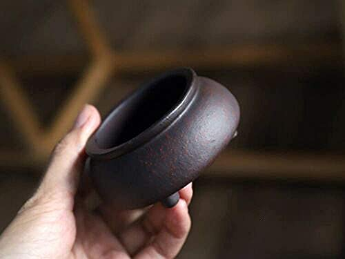 Pot à bonsaï chinois Yixing Zisha Mame 6,3 x 6,3 x 3,8 cm
