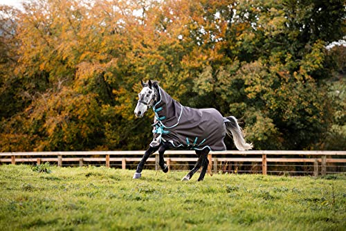 Horseware Amigo Bravo 12 Plus medium mit Halsteil Disc Excalibur- Aqua Gr. wählbar (140)