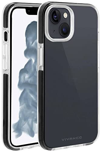 Vivanco Rock Solid Backcover Apple iPhone 14 Transparent, Schwarz