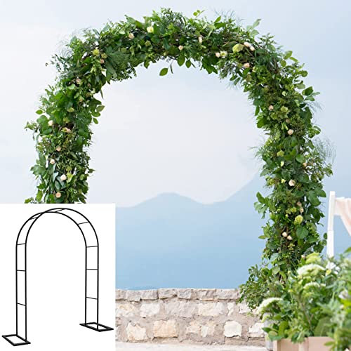 Rosenbogen Freistehend Gartenbogen 120 140 180 200 240 280 300 350cm Breit Witterungsbeständig Hochzeitsbogen für Kletterrosen und Clematis Rosenspalier (Size : W280XH220CM)