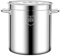 WRJAHCG Pentola Jumbo Pentola da zuppa in Acciaio Inox, Acciaio Inossidabile, Argento, Pentola per Induzione Pentola Acciaio Inox,30 * 30cm/20L