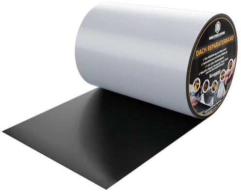 HSS Dach Reparaturband selbstklebend mit MicroSealant Klebstoff – für Dach & Abdichtungen – wasserdichtes Klebeband – Grau – 300 mm x 5 m
