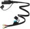 Motorcycle SAE Quick Disconnect Extension Cable Adapter,2 FT SAE to O Ring Terminal Harness with 10A Fuse 2 Pin Plugs,Extension Charge Cord for Car,Motorbike,Solar Panel,Tractor,Power Supply
