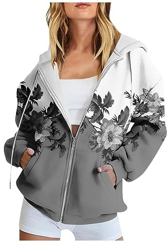 SCBFDI Sweat Femme Noir Veste Jogging Femme Sweatshirt Femme T Shirt de Noel Femme Sweat Long Femme Rose Sweatshirts pour Femmes Sweat Zippé Femme Fushia Women's Jacket