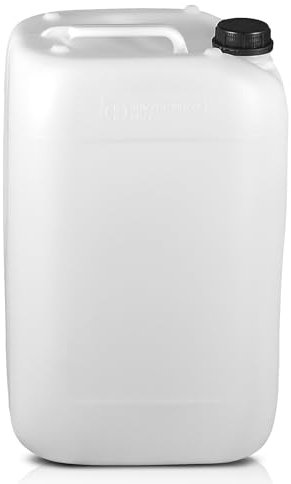 25L Water Container, Plastic, Tamper Proof Screw Cap, Large Water Jerry Can Tank for Water Storage, Water Tank, Camping, Car Washing, UN Approved, Food Grade & Stackable. (1)