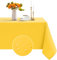 Romanstile Tischdecke Gelb 100x140 cm Outdoor abwaschbar rechteckig wasserabweisend Tischtuch Table Cloth Tischwäsche Deko für Geburtstag,Party,Garten,Frühling,Sommer,Terrasse,Hochzeit,Ostern