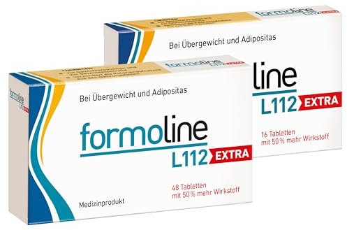formoline L112 EXTRA: Medizinprodukt zum Gewichtsmanagement mit Wirk-Ballaststoff L112, Klinisch belegt, auf natürlicher Basis, Entwickelt in Deutschland, 48 + 16 Tabletten