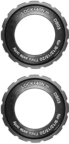 Laroal 2PCS Locking Ring Brake Disc Compatible Thru Axle 44x26x8mm Aluminum Alloy Bike Hub Center Lock For Bike Mountain Bike