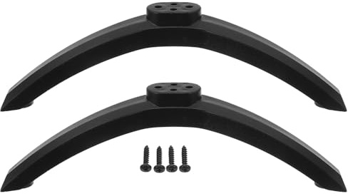OUNONA 1 Pair Tv Legs Stand Base Replacement Tv Riser Televisions Table Stand Mount With Screws For 50 Inch Led Screen Televisions