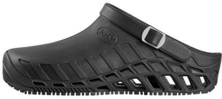 Scholl - Clog Evo, Zuecos Sanitarios Profesionales, Unisex - Adulto, Negro, 44/45 EU