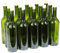 Botella de vino de 750 ml, con o sin corcho, vacía. 3 colores, verde oliva, 8 Stk. mit Korken
