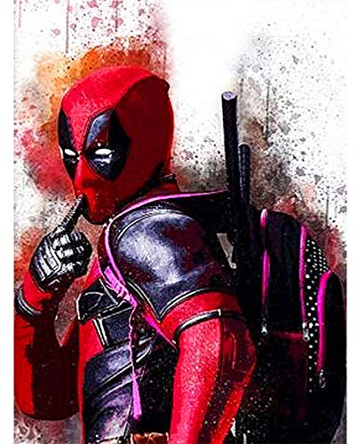 Better Selection DIY 5D Diamond Art Kit Full Drill Masked Double Knife Hero Embroidery Cross Stitch DIY Art Craft Home Wall Decor(Diamond Art Tool Included) 11.81x15.75inch