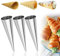 ZDNT 12 Stück Cannoli Form Röhrchen,Cannoli Molds,Cannoli Backform,Schillerlockenform,Formen Spiral-Croissant,Cannoli Backform Cream Horn für Cannoli-Röhren Hörnchen (12 Pcs)