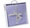 Manta Burbujas con Borreguillo para Bebés en Color Lila 0.80 x 1.10 m Manta para recién Nacidos Mantitas para Bebes Suave y Confortable Cálida niña y niño Mantas para Todas Las Estaciones…