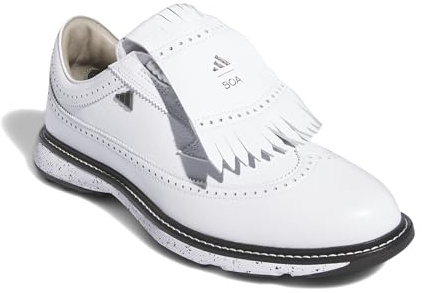 adidas Mc87 Boa Chaussures de golf pour homme, Chaussure Blanc/Fer Métallique/Core Noir, 11
