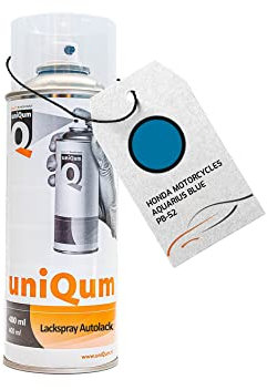 uniQum Autolack Spraydose für HONDA MOTORCYCLES AQUARIUS BLUE PB-52 Autolack Reparatur 400 ml