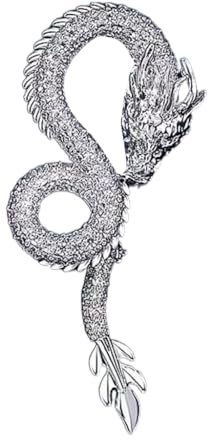 Broche en alliage unique en forme de dragon pour les amateurs de mode