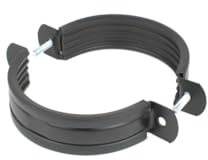 Rohrschelle 100 mm metall RAL9005 (Schwarz) KASKADA