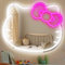 Panneau néon Hello Kit, panneau néon Anime LED à intensité variable alimenté par USB, panneau néon Kitty, lampe néon pour chambre de fille, anniversaire d'enfant, Noël, Pâques (chat)