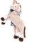 MorisMos 120cm lang riesen Pferd Kuscheltier XXL,Hellbraun groß Pony Pferd Plüschtier Stofftier,Geburtstag Weihnachten Geschenk Kinder Baby