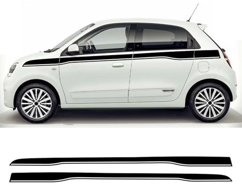 LYABYT Auto Taille Linie Aufkleber Vinyl Folie Seitentür Aufkleber Karosseriedekoration Auto Externes Tuning Zubehör, für Renault Twingo 1 2 3