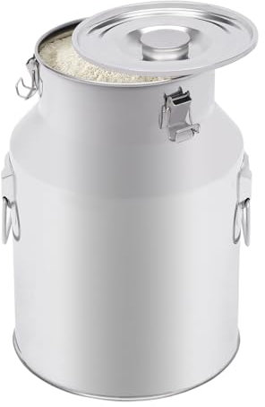 201 Edelstahl luftdicht Milchkanne Eimer Wein Eimer Milchkanne Tote Krug Tee Kanister Multifunktionale Transport Fass mit Silikon-Dichtung Heavy Duty 28 L