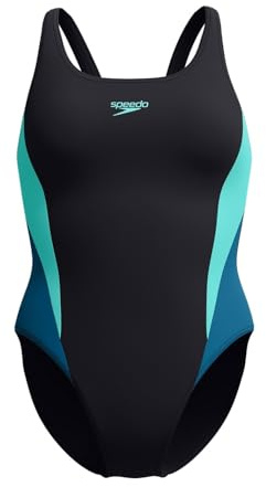 Speedo Womens ColorBlack 2.0 One Piece Swimsuit Artic Glass 10