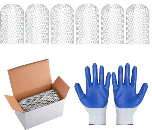 6PCS Metal Gutter Leaf Guard, Expandable Downpipe Filter Mesh, Aluminum Drain Pipe Cover, Gutter Strainer for Leaves, Moss, Muck, Silver Guttering Protector for Enhanced Drainage