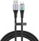 TECHGEAR 60W USB C Charger Cable 3M 3A Type C Fast Charging Braided USB A to USB-C LED Light Indicator Phone Charger Cable for iPad 2024, iPhone 16/15 Pro, S25 S24 Ultra, Pixel 9, PS5, Switch etc