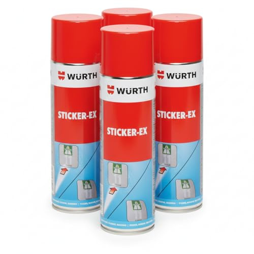 Lot de 4 Décolle Étiquettes & Résidus Gel Puissant 500ml – Dissolvant Colle Haute Performance – Enlève Autocollants, Goudron, Silicone et Mastic – Multi-Surfaces, Sans Trace – Maison & Auto