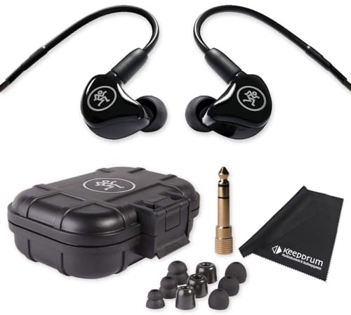 Mackie MP-120 Auricolari in-ear con panno keepdrum