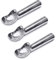 Cozihom 2 OZ Aluminum Ice Cream Scoop, Heat Conductive Handle, Non-Stick and Easy to Use, Simple One-Piece Aluminum Design Easy Release, 3 PCS