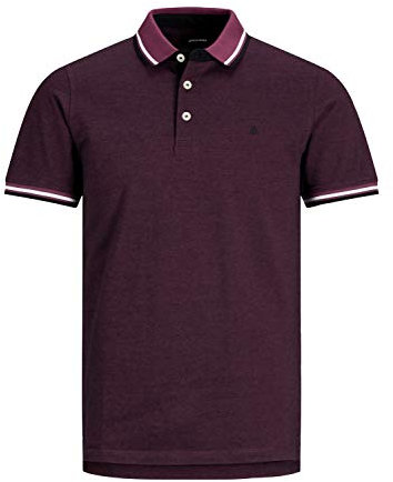 Jack & Jones Men's Jjepaulos Polo Ss Noos Polo Shirt, Port Royale, XL