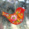Handbemalter Weihnachtsschmuck Vogel-Anhäger aus Holz Hochwertiger Osterschmuck Schöne Frühlingsdeko