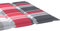 vidaXL Sonnenliege Auflage, Liegenauflage Outdoor, Polster Auflage für Gartenliege Liegestuhl, Polsterauflage, Rot Karomuster 200x50x3cm Oxford-Gewebe