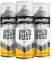 JENOLITE Directorust Bombe Peinture Brillante | JAUNE CANARI | 3x400ml | Peinture Aérosol Anti-Rouille Pour Métal | Peinture Aérosol Brillante Multi-Surfaces Pour Bois, Métal, Plastique | RAL 1018