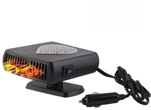 Riloer Auto 2 in 1 Zigarettenanzünder Heizung Kühlgebläse, tragbares schnelles Heizgebläse Defroster Defogger, 24V