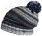 LIERYS Fauske Bommelmütze Damen/Herren - Pudelmütze mit Schurwolle - Made In Germany - Gestrickt - One Size 55-60 cm - Wollmütze in Oversize - Wintermütze Herbst/Winter dunkelblau One Size
