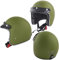 Motorradhelm Jet Helmet Genehmigt ECE 22-06 Matt Militär Grün Custom Scooter XL