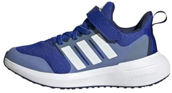 Adidas Unisex Kinder Fortarun 2.0 Cloudfoam Elastic Lace Top Strap Shoes, Lucid Blue/Cloud White/Blue Fusion, 28 EU