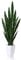 CROSOFMI Piante Finte da Interno Sanseveria 110 cm Grandi Piante Artificiali Alta con Vaso Balconi Moderni Decorativo（Verde）