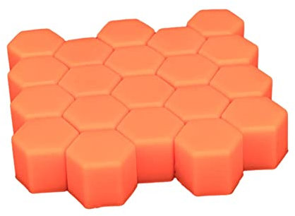 20pcs Capuchons D'écrou de Roue 21mm Écrou Capuchon Cache-vis Lumineux Nuit pour Voiture Cache écrou Hexagonal en Silicone Cache-Vis Boulon Jantes, avec Outil Demontage, Décor de Voiture, Orange
