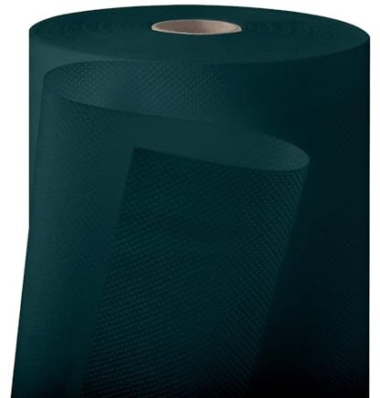 Longing Home Rouleau de Nappe jetable en intissé Imitation Tissu, Un Anniversaire, Une fête, Fête de la bière (Vert foncé 1,1 × 30 m)