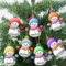Personalisierte Name 7-15 Stücke Familie Schneemann Weihnachtsbaum, 7-Farbe Hängende Ornament Dekoration Geschenke Dekor