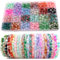 Abalorios para Hacer Pulseras 8mm Cuentas de Vidrio Cuentas de Abalorios Cristal para Pulseras Bolitas Pulsera Kit de Pulseras Bolas para DIY Pulseras Collares Bisutería Adulto Niñas (600Pcs)