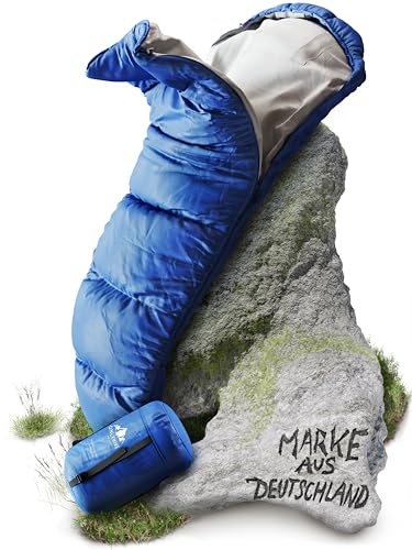 ONLYHIKE® Schlafsack Outdoor I [300GSM] Warmer & 1700g Leichter Schlafsack für Frühling, Herbst und Winter [-5°C bis 10°C] I Für eine kuschelig warme Nacht beim Camping, Outdoor & Reisen [Gr. XL]