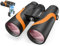 15 x 55 HD-Fernglas für Erwachsene, leistungsstark, 8°-Weitwinkel-Fernglas, 367/914 m, BAK4-Prismen-FMC-Linse, IPX7 wasserdichtes Fernglas für Vogelbeobachtung, Wandern, Reisen, Sport, mit
