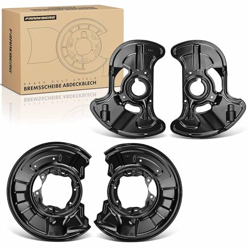 Frankberg 4x Brake Dust Shield Brake Disc Cover Front Rear Compatible with C-Class W204 C 63 AMG 6.2L 2008-2014 C-Class Coupe C204 C 63 AMG 6.2L 2011-2014 Replace# 2044202644