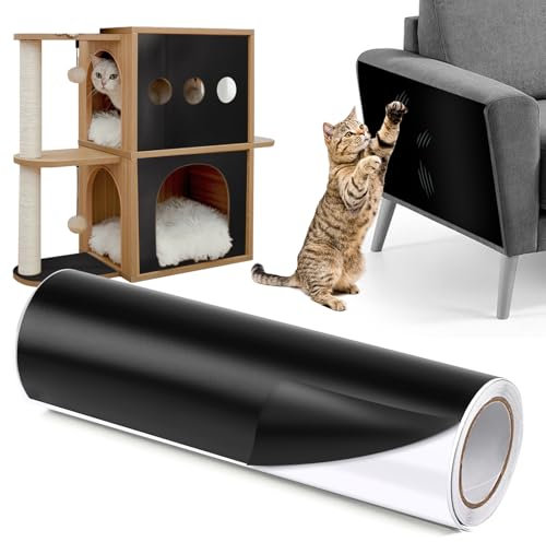 Kratzschutz Sofa Tape, Kratzfolie Katzen Selbstklebend, Anti Kratz Folie für Katzen, Transparent Kratzschutzfolie für Möbel Couch Sofa Wand Tür Schutz (20 cm x 3 m)